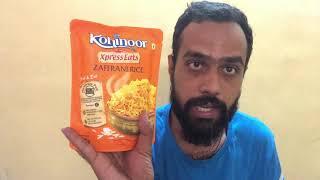 Kohinoor Xpress Eats, Ready-to-Eat Zaffrani Rice, 250g price, review and unboxing