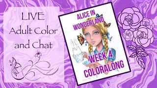 LIVE COLOR ALONG TUTORIAL | GRAZIA SALVO ALICE IN WONDERLAND POLYCHROMOS COLOR ALONG WEEK 4