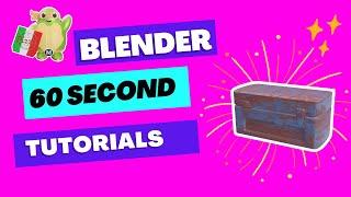 Make a toolbox in 60 seconds Blender tutorial