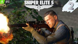 Sniper Elite 5  Прохождение #2 ● РЕЗИДЕНЦИЯ ОККУПАНТОВ ● [4K 60ᶠᵖˢ]