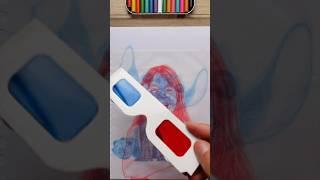 Lilo vs Stitch: Smiles! #drawing #art #3Dglasses #disney