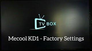 Mecool KD1 Android 10 TV  2GB RAM 16GB ROM Amlogic S905Y2 - Factory Settings