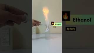 Combustion of Ethanol Experiment| #shorts #ytshorts #experiment