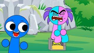 Sprunki SemiHemi & Lily Blue Has DIARRHEA || Sprunki Cartoon Collection