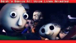 [SFM BALDI] Baldi's Basics In Learning All Voice Lines  (Animation)