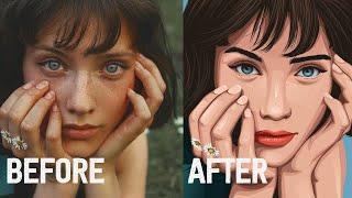 Vector art easy, don't worry try it | vector art tutorial in illustrator | Vector Art