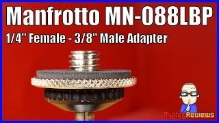 Manfrotto MN-088LBP (1/4" Female to 3/8" Male Adapter) | Quick Review | MyKeyReviews