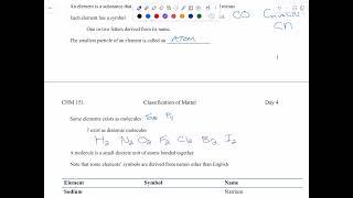 CHM 151 Day 4 Classification of Matter