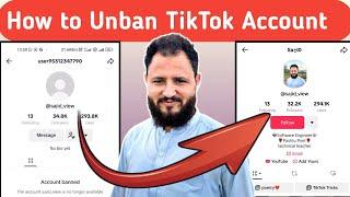 How to Unban TikTok Account || Unban TikTok banned account