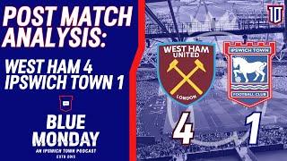  WEST HAM 4-1 IPSWICH TOWN POST MATCH ANALYSIS | Blue Monday Flagship Show | #itfc #whufc