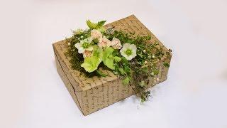 Флористика. Оформление подарка (Мастеркласс) FLOWER  gift box ( Floral lessons)