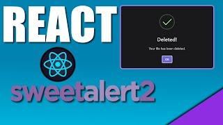 React y Sweet Alert 2 - Modo Dark