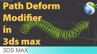 Path Deform Modifier in Autodesk 3Ds Max - Beginner Tutorial