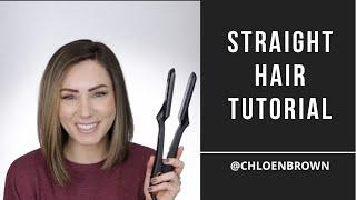 Straight Hair Tutorial || chloe brown