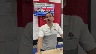 Rustam Sharipov Ohio State talks about SideLine Scout Video Replay