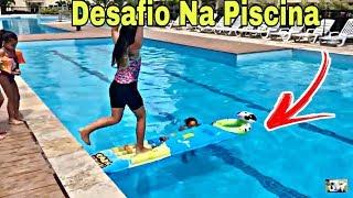 DESAFIO NA PISCINA COM BOIA - Irmãs na ReaL