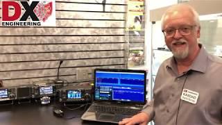 Demonstrating the Radio Analog PTRX-7300 panadapter module for the IC-7300