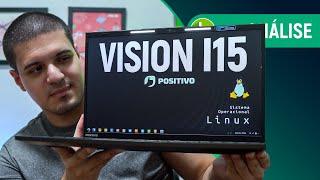 POSITIVO VISION i15: NOTEBOOK com LINUX e barra de LED com FOCO em TRABALHO | Análise / Review