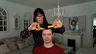 Reiki Treatment - Scissors Sounds & Visuals For Deep Relaxation ASMR