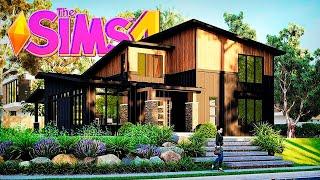 СТРОИМ СОВРЕМЕННЫЙ ДОМ БЕЗ ДОПОВ В СИМС 4 - The Sims 4 House Build No CC