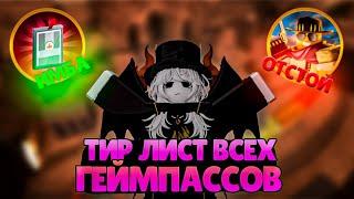 Я СДЕЛАЛ СВОЙ ТИР ЛИСТ ПО ГЕЙМПАССАМ В ТДС | РАЗБОР КАЖДОГО ГЕЙМПАССА | Roblox tds |