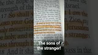 The Son's of the stranger! #iupr #bible