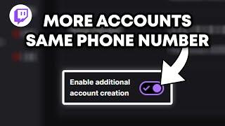 How To Use Same Phone Number On Other Twitch Accounts | Quick & Easy