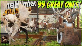 INSANE 7300 Hour Trophy Lodge Tour With 99 Great Ones & 15+ Super Rares! Call of the wild