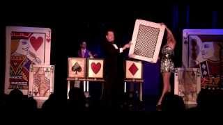 Greg Wilson - Divided in 4 - Worlds Largest Card Trick - from the Magic Castle, Hollywood CA