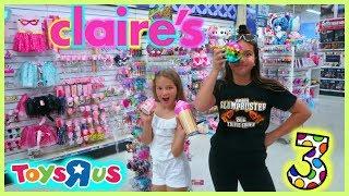 3 ITEMS SHOPPING  CHALLENGE "TOYS R US / CLAIRE'S " SISTER FOREVER"