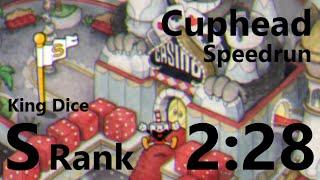 Cuphead Speedrun, King Dice S Rank - 2:28