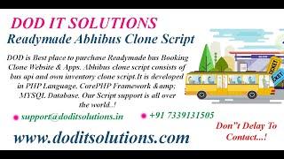 Abhibus Clone Script | Online Bus Booking Script | Abhibus Php Clone