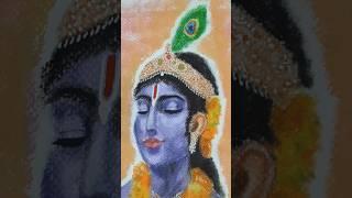 Modified The Earlier Soft Pastel Portrait A Bit. #krishna #krishnabhajan