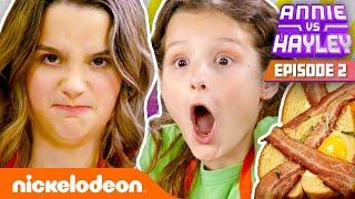 Annie & Hayley LeBlanc Make Their Mom Breakfast!  Annie vs. Hayley: Ep 2 | Nick