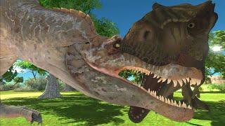 Jurassic World Legend: The life of JP3 spinosaurus! - Animal Revolt Battle Simulator