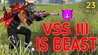 SOLO VS SQUAD || VSS III BECOMES THE MOST DANGEROUS WEAPON AFTER UPDATE!!! || 90% HEADSHOT INTEL I5