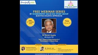 Webinar Series On Homeopathy: A Holistic Healing By Homeopathy 360 & KHA Study Group