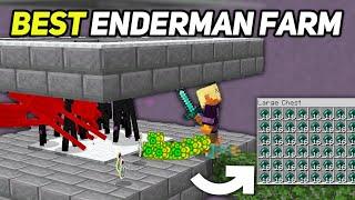 BEST ENDERMAN XP FARM in Minecraft Bedrock 1.21 !