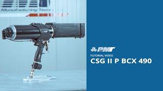 Video tutorial - How to use CSG II P BCX 490