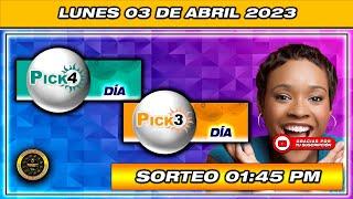 Resultado PLAY CASH THREE PICK 3 Y PICK 4 DIA del LUNES 03 DE ABRIL del 2023