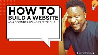 How to design a website as a beginner in 2024 #createwebsite #webdevelopmentforbeginners