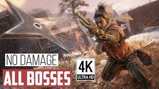 Sekiro Shadows Die Twice - All Bosses & Ending (No Damage) [PC 4K/60fps]