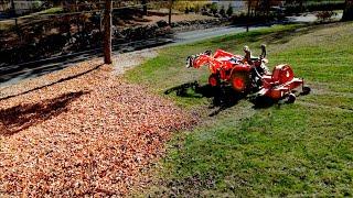 FALL CLEANUP from the SEAT of a TRACTOR!