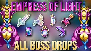 All Boss Drops | WEAPONS + WINGS + MORE | Empress of Light