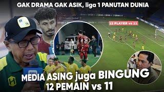 Dunia ikut kaget dong ‘kok bisa 12 vs 11 Pemain di satu lapangan’ Kronologi Laga Aneh di Liga 1