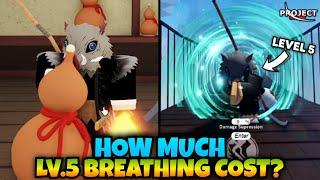 Getting Level 5 Breathing & How Much It Cost?? (Project Slayers Update 1)