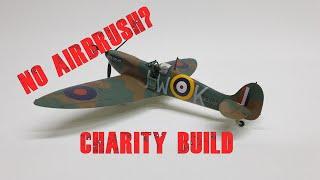 Building on a Budget - The Airfix 1/72 scale Spitfire Mk1a using just what comes in the box