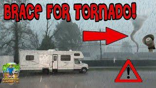 Living In An RV With Tornado Down In Illinois. No Warning Panic!