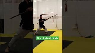 first kobudo kata  slow video from this link for education    https://youtu.be/nTv8hhaor4w #kobudo