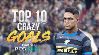 top 10 goal pes 21